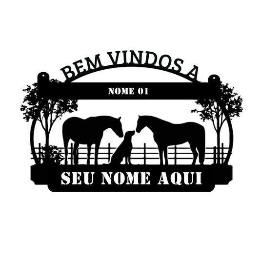 Placa Cão Amigo