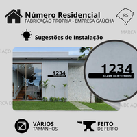 Placa Número Residencial