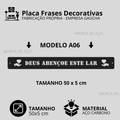 Placa Frases Decorativas