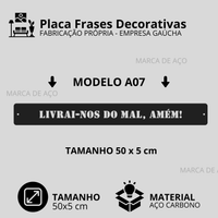 Placa Frases Decorativas