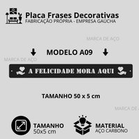 Placa Frases Decorativas