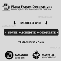 Placa Frases Decorativas