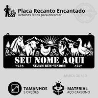 Placa Recanto Encantado