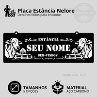 Placa Estância Nelore