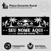 Placa Encanto Rural