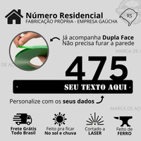 Placa Número Residencial