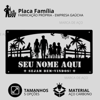 Placa Família