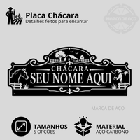 Placa Chácara