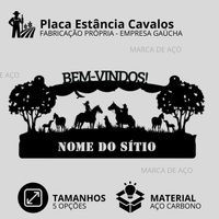 Placa Estância Cavalos