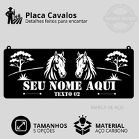 Placa Estância Cavalos
