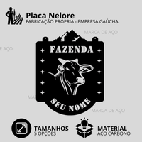 Placa Nelore