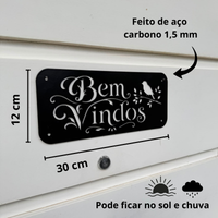 Placa de Bem-vindos