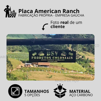Placa American Ranch