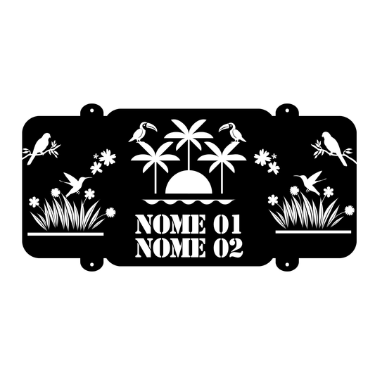 Placa Beija-Flor