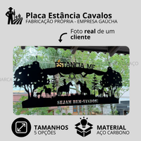 Placa Estância Cavalos