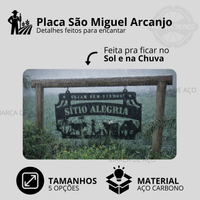 Placa São Miguel Arcanjo