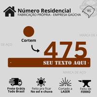 Placa Número Residencial
