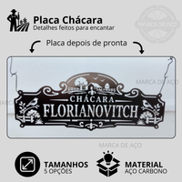 Placa Chácara