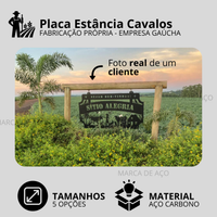 Placa Estância Cavalos