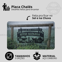 Placa Chalés