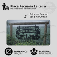 Placa Pecuária Leiteira