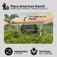 Placa American Ranch