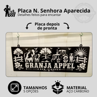 Placa Nossa Senhora Aparecida