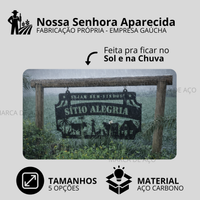 Placa Nossa Senhora Aparecida