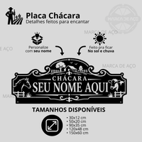 Placa Chácara