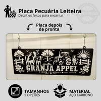 Placa Pecuária Leiteira