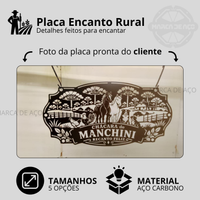 Placa Encanto Rural