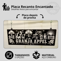 Placa Recanto Encantado
