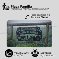 Placa Família