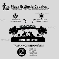Placa Estância Cavalos