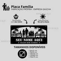 Placa Família