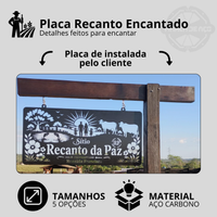 Placa Recanto Encantado