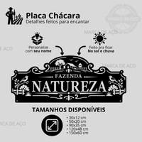 Placa Chácara