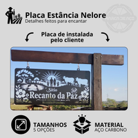 Placa Estância Nelore