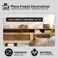 Placa Frases Decorativas