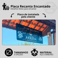 Placa Recanto Encantado