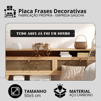 Placa Frases Decorativas
