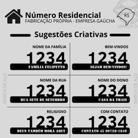 Placa Número Residencial