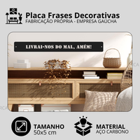 Placa Frases Decorativas