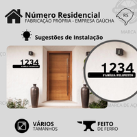 Placa Número Residencial