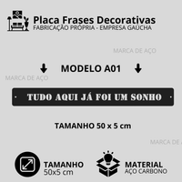 Placa Frases Decorativas