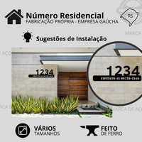 Placa Número Residencial