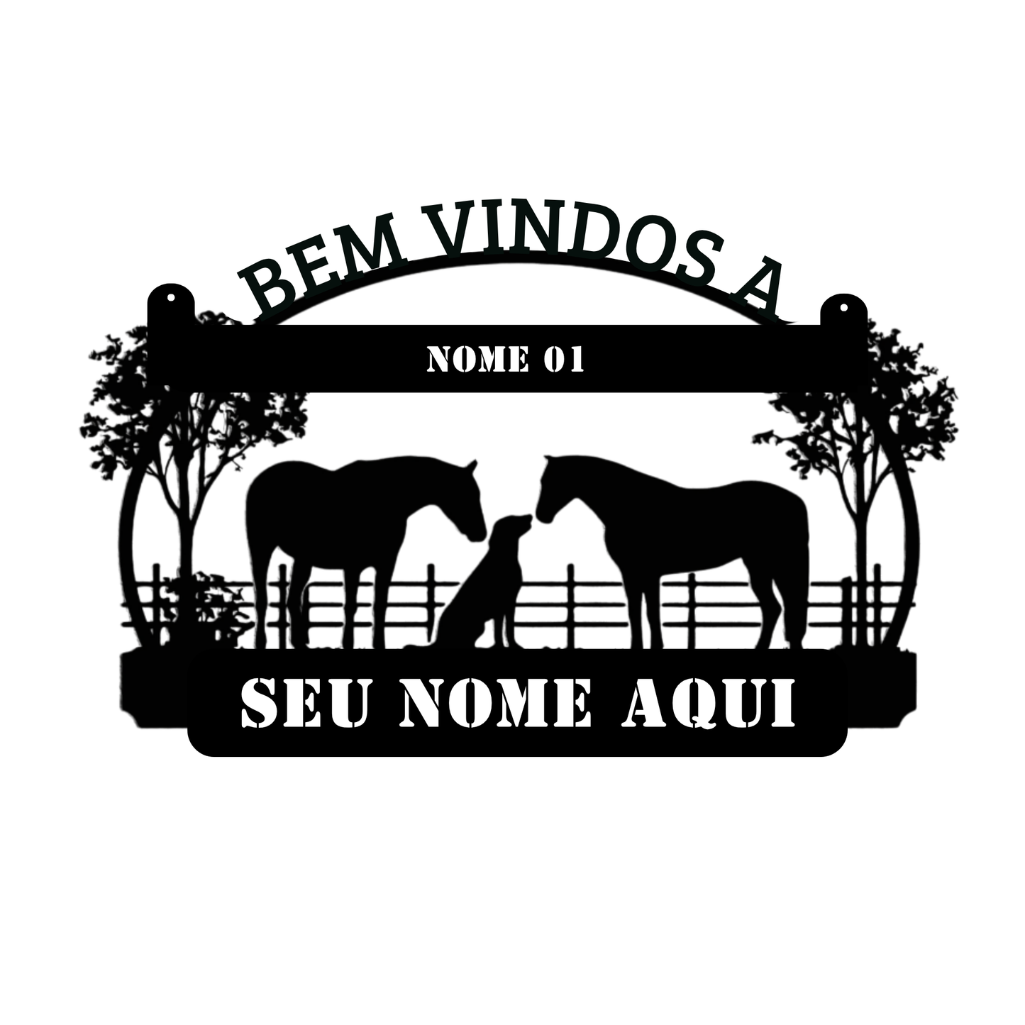Placa Cão Amigo